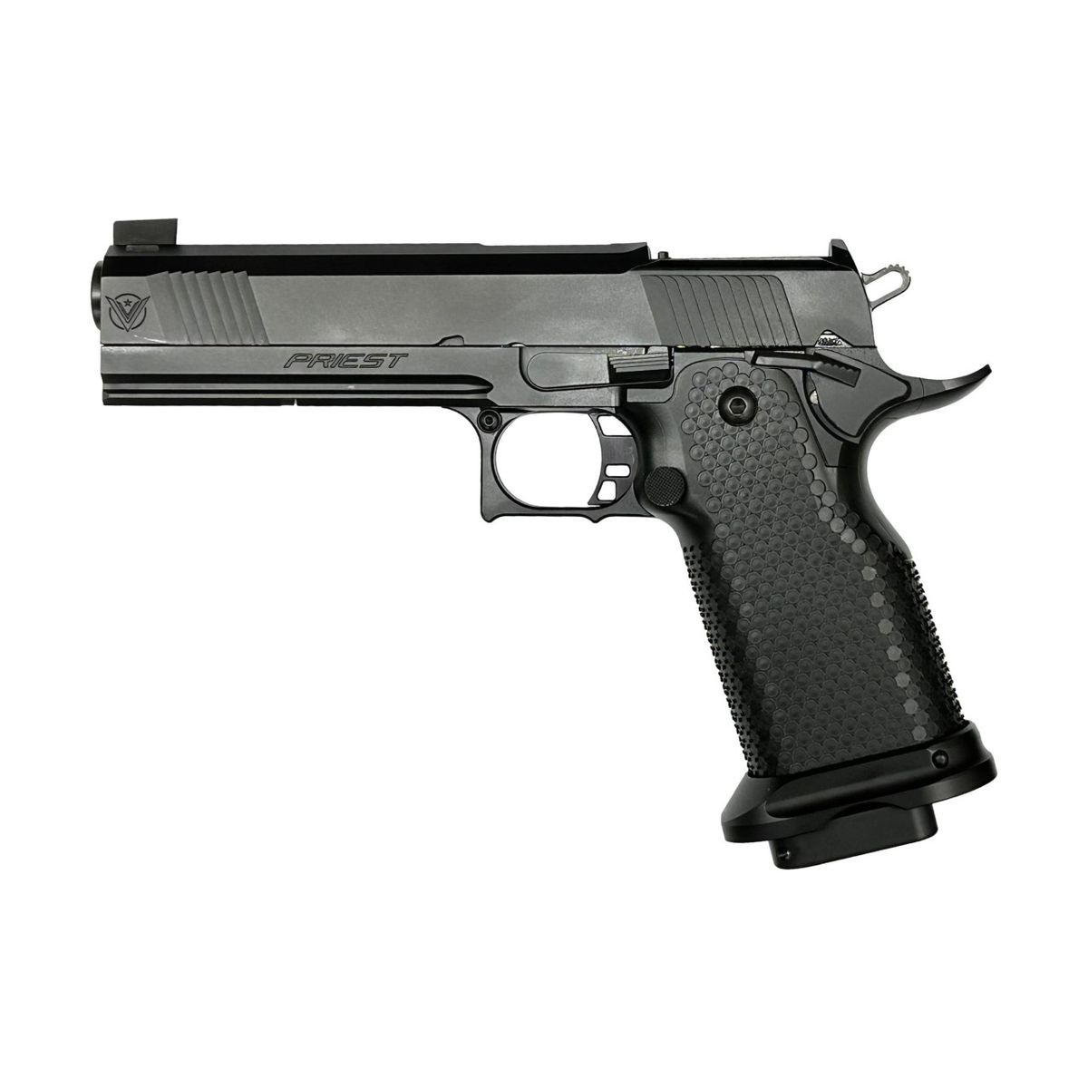 1911/2011 PRIEST 5" | 9mm Para | Schwarz | Aggressive Alu Grip