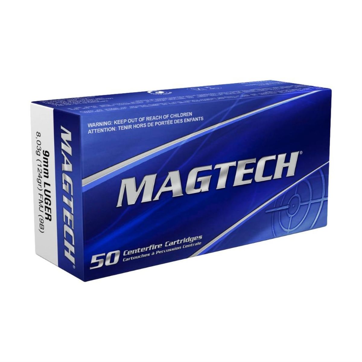 FMJ | 8g | 124grs | 9mm Para | 1000 Patronen