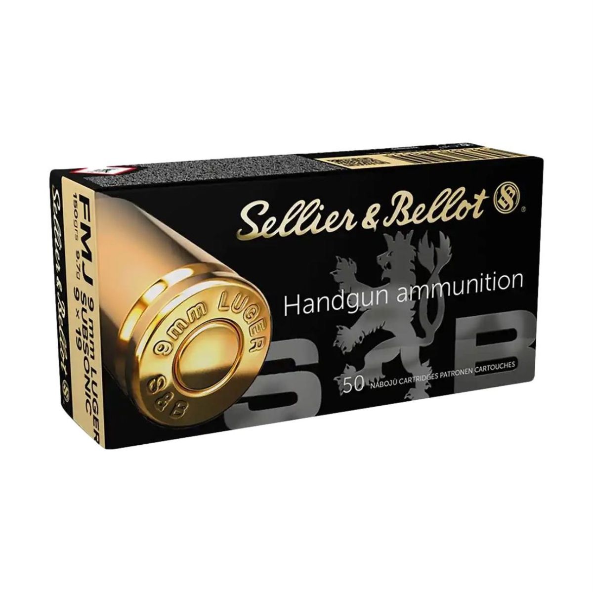 Subsonic FMJ | 150grs | 9.7g | 9mm Para | 1000 Patronen