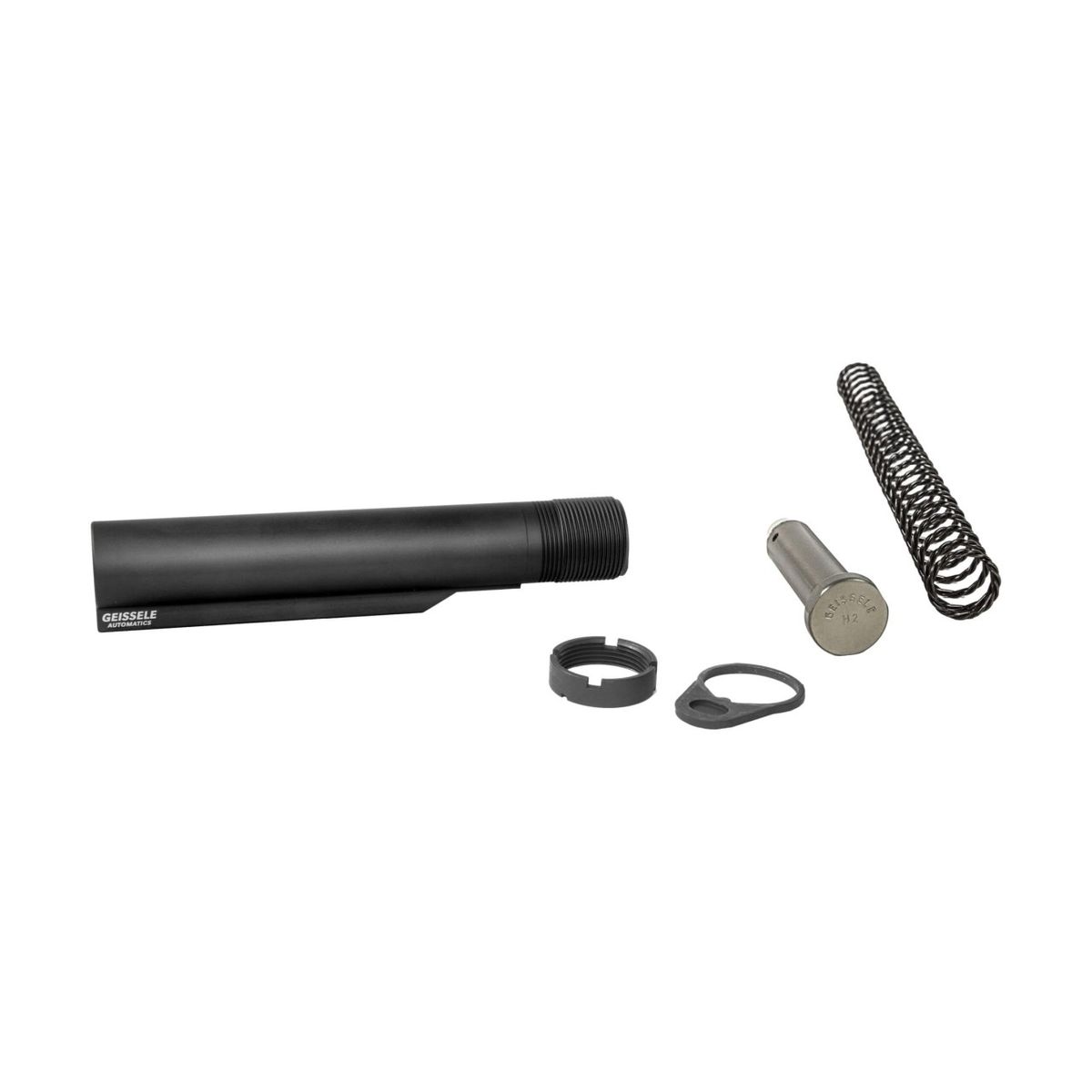 Premium MIL-SPEC Buffer Tube Assembly with Super 42 | 5.56mm - Schwarz, H2