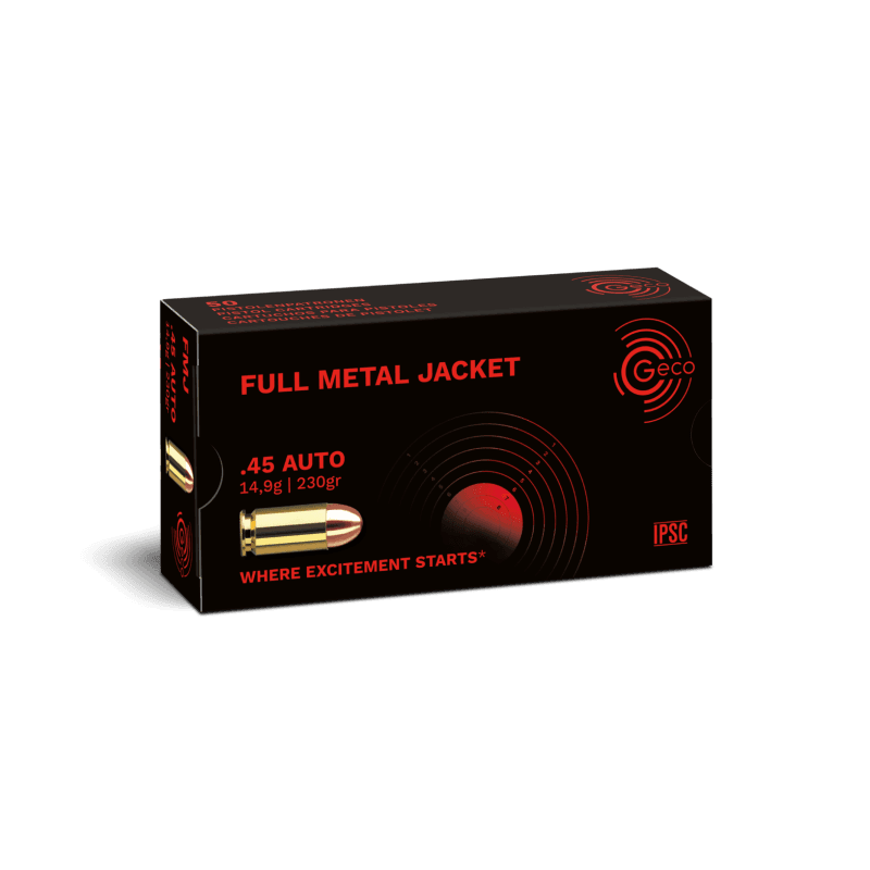 Geco Ammo .45Acp FMJ 14.9g, 50Schuss