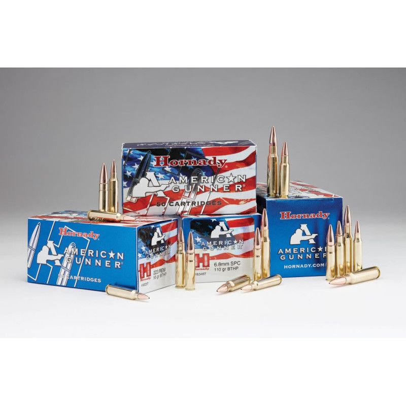 HORNADY AMERICAN GUNNER RIFLE 308 WIN 155 GR BTHP MATCH (50)