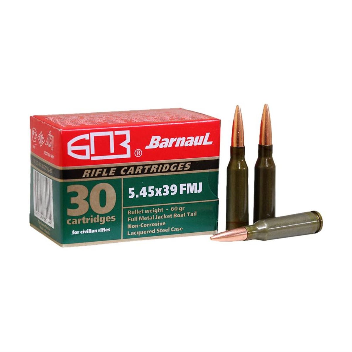 FMJ | 60gr | 5.45x39mm | - 750 Patronen