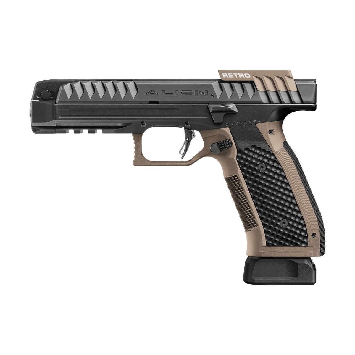 Alien Retro Kit | 9mm Para | Black/Green | Threaded Barrel