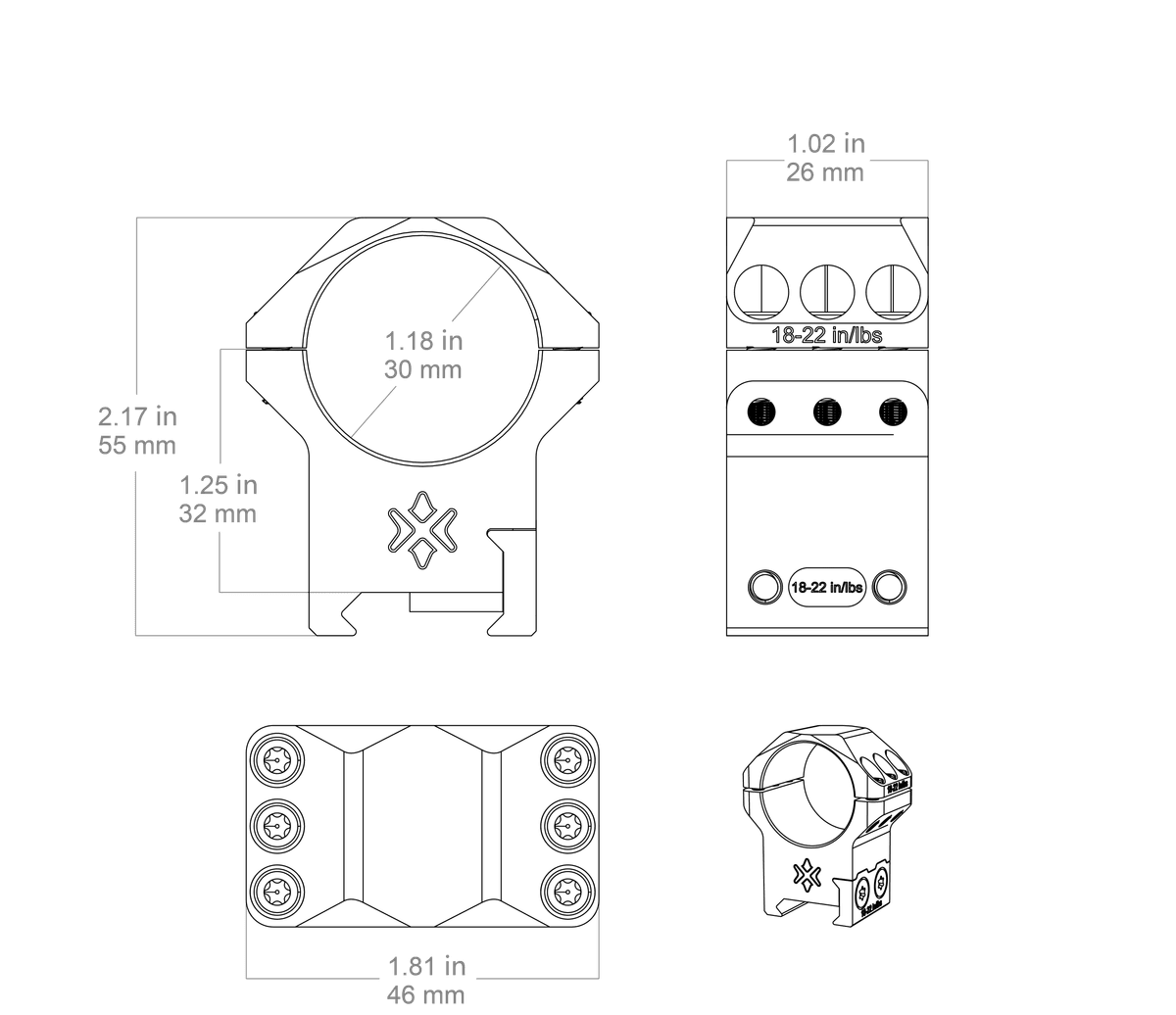 Alu-Ringe X-Accu | Diverse Grössen (XASR-3052 / XASR-3053)