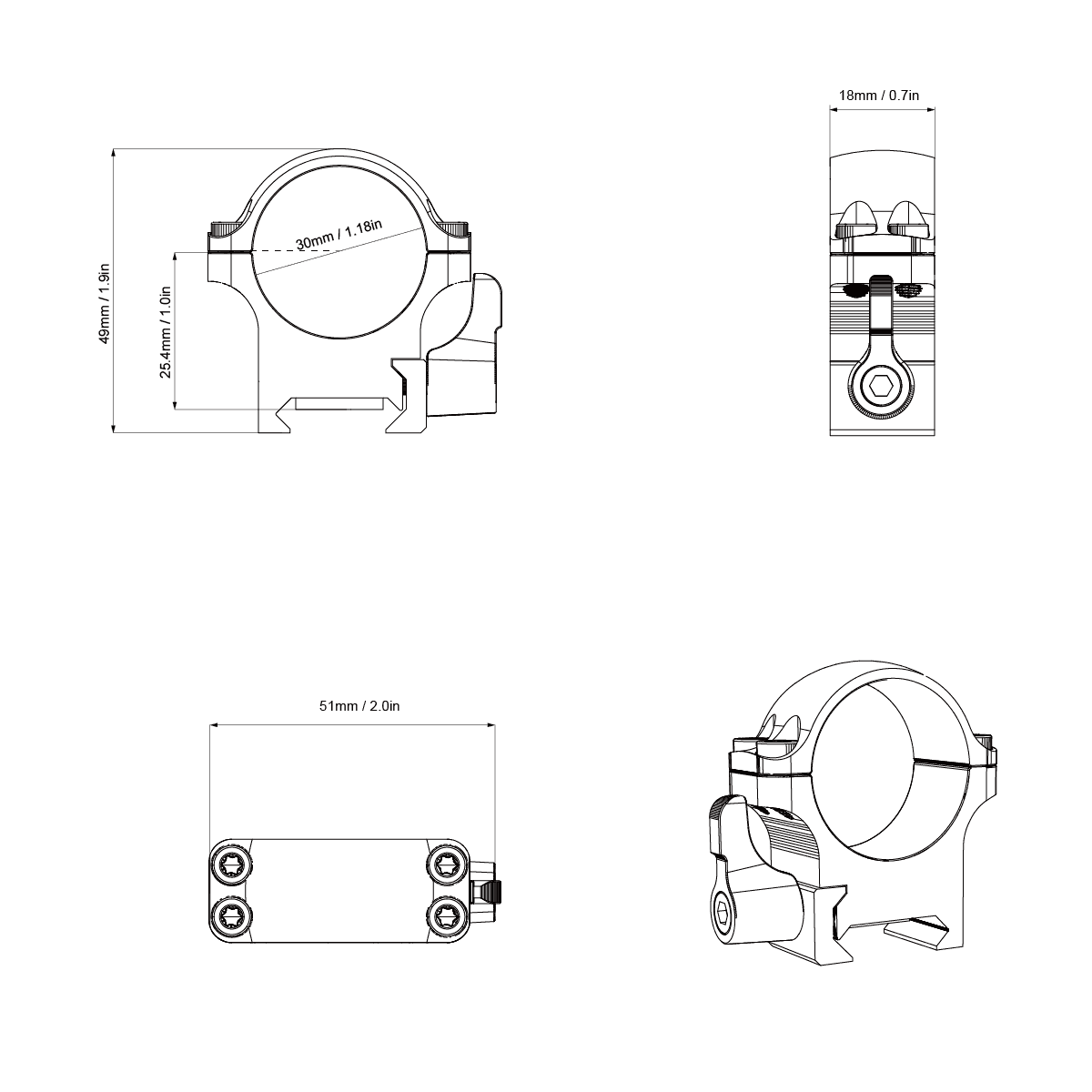 Stahlringe mit QD | Diverse Grössen (XASR-SQ11 / XASR-SQ12 / XASR-SQ13)