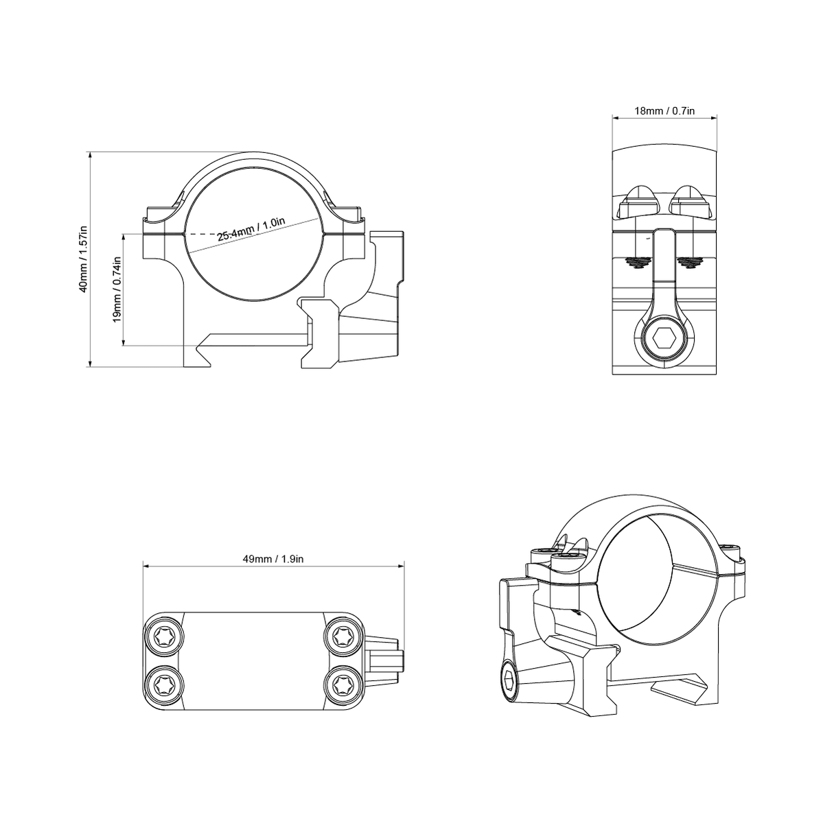 Stahlringe mit QD | Diverse Grössen (XASR-SQ01 / XASR-SQ02 / XASR-SQ03)